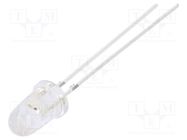 LED; 5mm; green; 30000÷35000mcd; 8°; Front: convex; 2.9÷3.6VDC OPTOSUPPLY