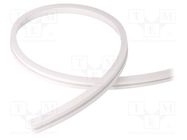 NEON LED tape; white warm; LED/m: 120; 10mm; IP65; 9.6W/m; Thk: 18mm WISVA OPTOELECTRONICS