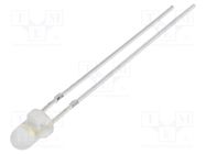 LED; 3mm; white warm; 8400÷10000mcd; 30°; Front: convex; 2.7÷3.4V OPTOSUPPLY