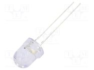 LED; 8mm; orange; 2500÷3500mcd; 30°; Front: convex; 5VDC OPTOSUPPLY