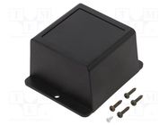 Enclosure: multipurpose; X: 69mm; Y: 82mm; Z: 45mm; ABS; black SUPERTRONIC