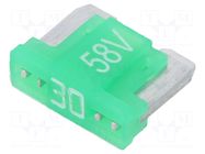 Fuse: fuse; 30A; 58VDC; automotive; 11mm; MINI; tin alloy ESKA
