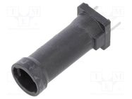 Fuse holder; cylindrical fuses; THT; 5x20mm; -40÷85°C; 6.3A; black LITTELFUSE