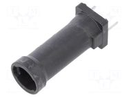 Fuse holder; THT; 5x20mm; -40÷85°C; 6.3A; thermoplastic; black LITTELFUSE