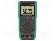 Digital multimeter; LCD; (6000); VDC: 600mV,6V,60V,600V; True RMS KYORITSU