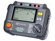 Meter: insulation resistance; LCD; VAC: 30÷600V; ±(2%+3digit) KYORITSU