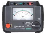 Meter: insulation resistance; analogue; 2.5kV; 2÷100GΩ KYORITSU