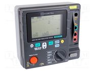 Meter: insulation resistance; LCD; VAC: 30÷600V; VDC: 30÷600V; IP65 KYORITSU