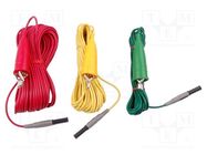 Test leads; red,green,yellow KYORITSU