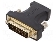 Adapter; DVI-D (24+1) plug,HDMI plug; black VENTION