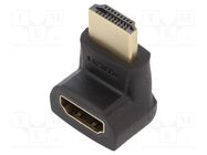 Adapter; HDMI socket 270°,HDMI plug; black VENTION