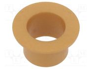 Bearing: sleeve bearing; with flange; Øout: 12mm; Øint: 10mm; beige IGUS