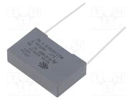 Capacitor: polypropylene; X1; R47 X1; 0.1uF; 26.5x16x7mm; THT; ±10% KEMET