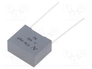 Capacitor: polypropylene; 0.1uF; ESR: 11.14mΩ; THT; ±5%; -55÷110°C KEMET