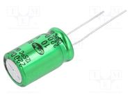 Capacitor: electrolytic; THT; 2200uF; 10VDC; Ø12.5x20mm; ±20% SAMWHA