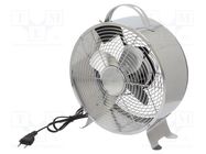 Fan: AC; 20W; 220÷240V; Ø: 250mm; Len: 1.5m; 335x265x110mm; metal 