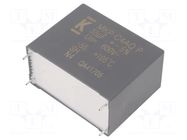 Capacitor: polypropylene; DC-Link; 55uF; Uoper: 600VDC; 23A; THT KEMET