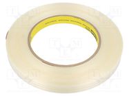 Tape: fixing; W: 12mm; L: 55m; Thk: 0.15mm; synthetic caoutchouc 3M