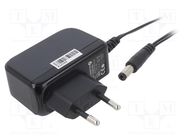 Power supply: switching; mains,plug-in; 9VDC; 1A; 9W; Plug: EU; POS POS