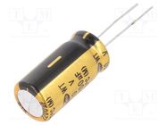 Capacitor: electrolytic; THT; 2200uF; 10VDC; Ø12.5x25mm; ±20% SAMWHA