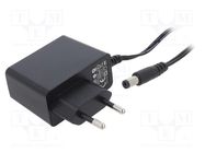 Power supply: switching; mains,plug-in; 5VDC; 2A; 10W; Plug: EU POS