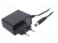 Power supply: switching; mains,plug-in; 12VDC; 1A; 12W; Plug: EU POS