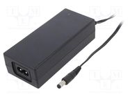 Power supply: switching; 12VDC; 5A; Out: 5,5/2,5; 60W; 90÷264VAC POS