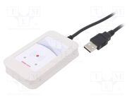 RFID reader; 4.3÷5.5V; USB; antenna; Range: 100mm; 88x56x18mm; ABS ELATEC