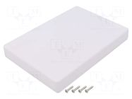 Enclosure: multipurpose; X: 125mm; Y: 175mm; Z: 25mm; TWN; ABS; white TAKACHI