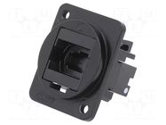 Connector: fiber optic; coupler; MTP,both sides; metal; FT CLIFF