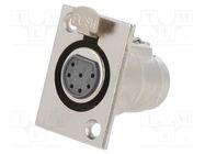 Connector: XLR; socket; female; PIN: 7; with push button; soldering CLIFF