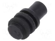 Sealing pin; 4.14mm; Application: sealed connectors; black TE Connectivity