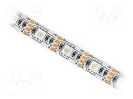 LED tape; RGB; 5050; LED/m: 60; 10mm; white PCB; IP20; 120°; 12W/m IPIXEL LED