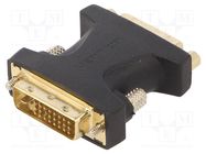 Adapter; DVI-I (24+5) socket,DVI-I (24+5) plug; black VENTION