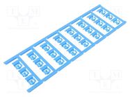 Markers; 4÷6mm; polyamide 66; blue; -40÷100°C; snap fastener; SFC 