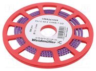 Markers; Marking: 7; 1.3÷3mm; PVC; violet; -30÷80°C; leaded; CLI C WEIDMÜLLER