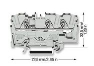 TERMINAL BLOCK, DIN RAIL, 3POS, 10AWG