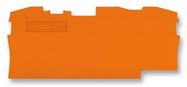 END PLATE, FOR 3 COND TB, ORANGE