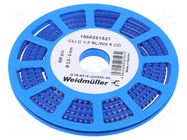 Markers; Marking: 6; 2.5÷5mm; PVC; blue; -30÷80°C; leaded; CLI C WEIDMÜLLER