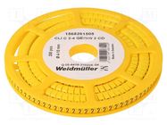 Markers; Marking: 2; 4÷10mm; PVC; yellow; -30÷80°C; leaded; CLI C WEIDMÜLLER