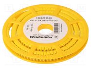 Markers; Marking: 6; 4÷10mm; PVC; yellow; -30÷80°C; leaded; CLI C 