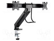 Monitor holder; 6.5kg; 17÷32"; Arm len: 445mm; for two monitors LOGILINK