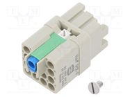 Han Q 12/0 FEMALE W. SCREW F. IP65/67 HARTING