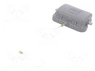 Protection cover; Han B Protect Cover Die Cast for Hood Co HARTING