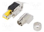 Connector: RJ45; plug; PIN: 8; Cat: 6a; shielded; Layout: 8p8c; angled HARTING