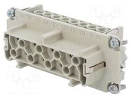 Connector: HDC; contact insert; female; EPIC H-BE; PIN: 16; 16+PE LAPP