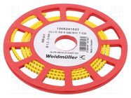 Markers; Marking: 7; 1.3÷3mm; PVC; yellow; -30÷80°C; leaded; CLI C WEIDMÜLLER