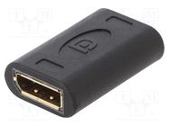 Adapter; DisplayPort 1.4,HDCP 2.2; black LOGILINK