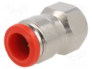 Push-in fitting; straight; -0.99÷20bar; nickel plated brass 