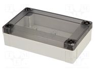 Enclosure: multipurpose; X: 80mm; Y: 130mm; Z: 35mm; MNX; grey; IK08 FIBOX